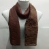 Cotton Half Net Stole- Chocolate Brown